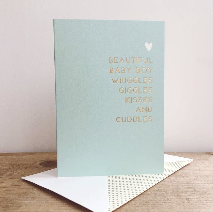 ‘Baby boy’ card by Megan Claire