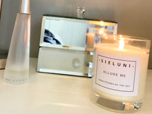 Load image into Gallery viewer, Allure Me - Pine needle, eucalyptus, orange, lime, clove and peppermint essential oil candle
