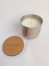 Load image into Gallery viewer, Limited edition chrome Spa - Eucalyptus leaves, spicy bay and clove essential oil candle

