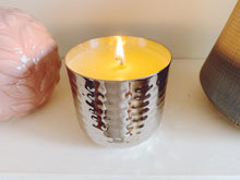 Load image into Gallery viewer, Limited edition chrome Allure Me -   Pine needle, eucalyptus, orange, lime, clove and peppermint essential oil candle
