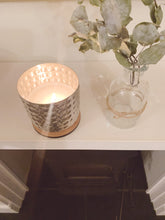 Load image into Gallery viewer, Limited edition chrome Spa - Eucalyptus leaves, spicy bay and clove essential oil candle
